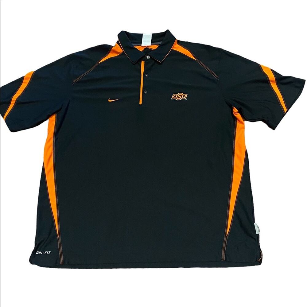 Nike Mens XL Oklahoma State University Short Sleeve Dri Fit Polo. - Picture 1 of 11